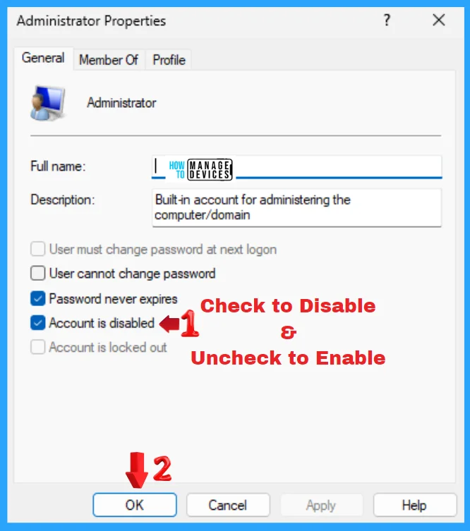 Best Ways to Enable or Disable Built-in Administrator in Windows 11 - Fig. 12