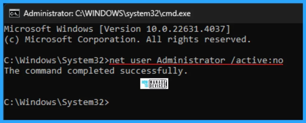 Best Ways to Enable or Disable Built-in Administrator in Windows 11 - Fig. 6