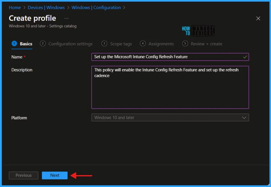 Force the Re-Applying of Intune Policies using the Config Refresh Feature Fig. 03