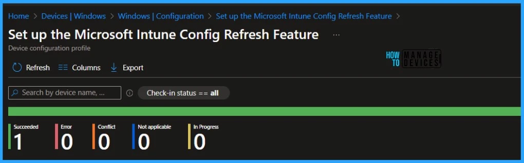Force the Re-Applying of Intune Policies using the Config Refresh Feature