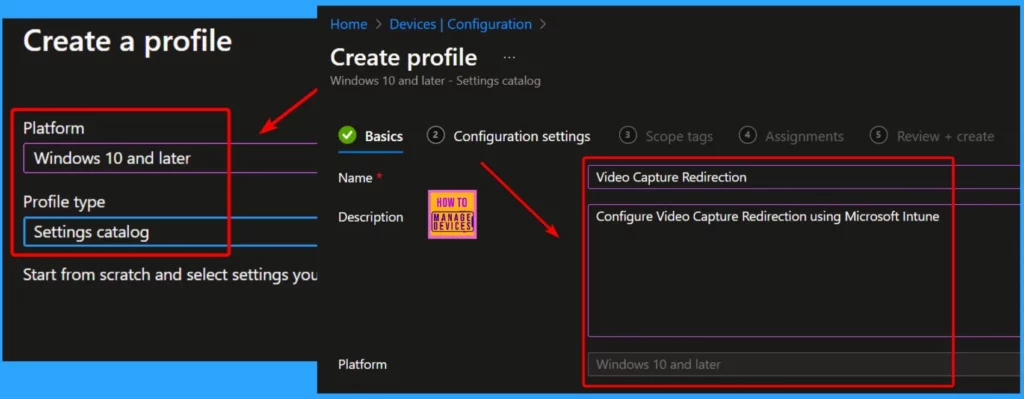Enable Do Not Allow Video Capture Redirection in AVD using Microsoft Intune - Fig.2