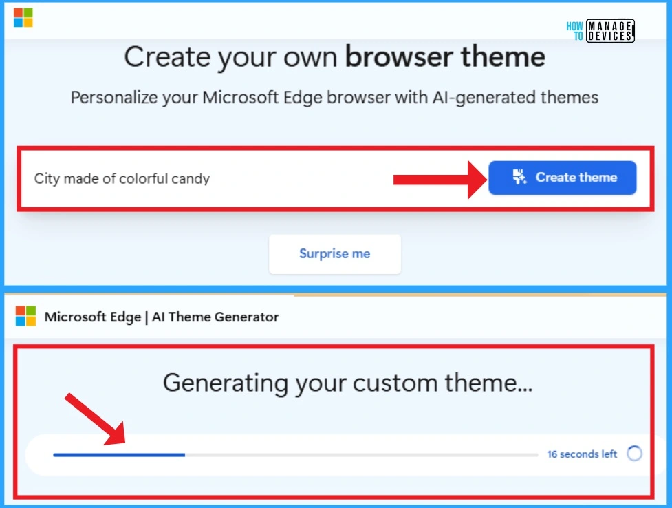 Create Edge Browser New Theme with an AI Theme Generator and Frame - Fig.2