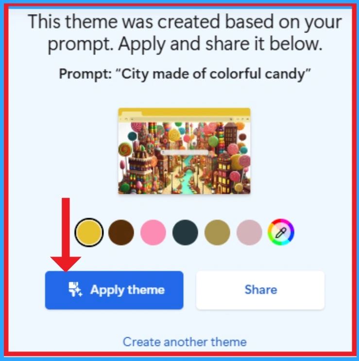 Create Edge Browser New Theme with an AI Theme Generator and Frame - Fig.3