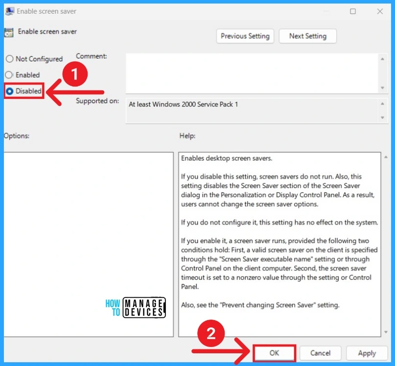 Different Methods to Enable Disable Screen Saver in Windows 11 - Fig.15
