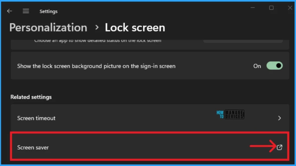 Different Methods to Enable Disable Screen Saver in Windows 11 - Fig.3