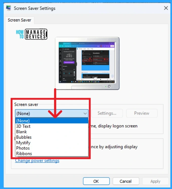 Different Methods to Enable Disable Screen Saver in Windows 11 - Fig.4