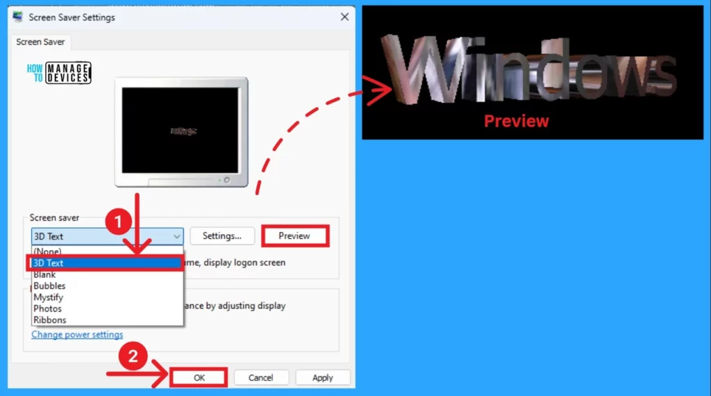 Different Methods to Enable Disable Screen Saver in Windows 11 - Fig.5