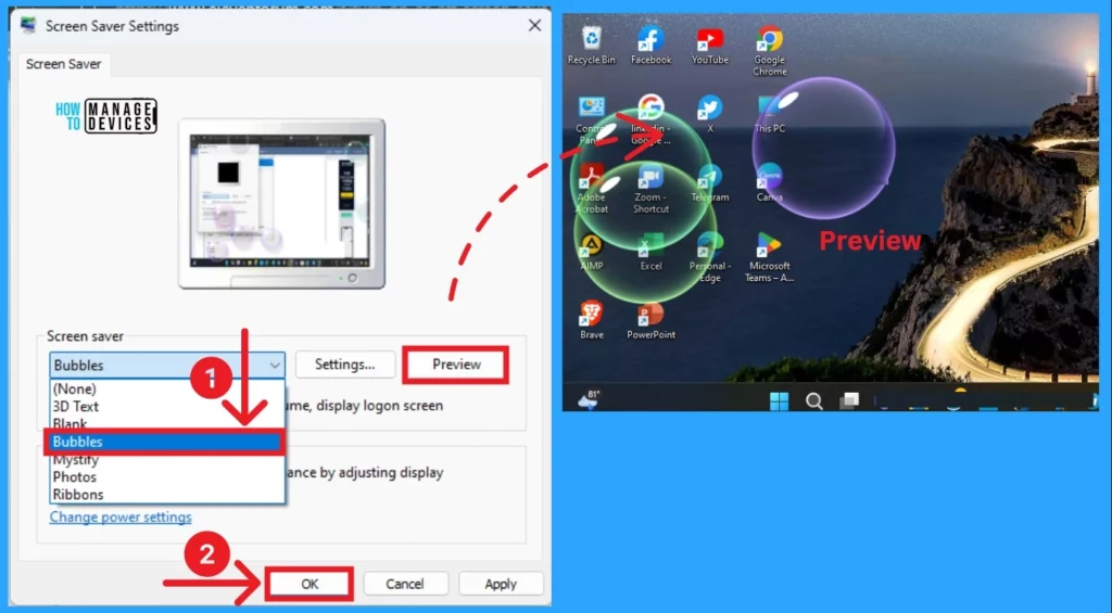 Different Methods to Enable Disable Screen Saver in Windows 11 - Fig.7