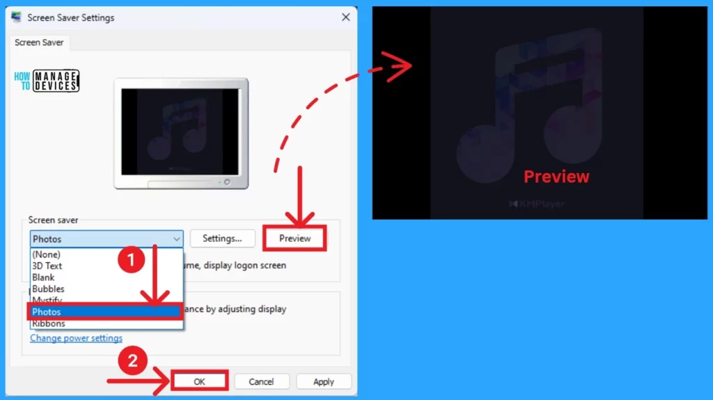 Different Methods to Enable Disable Screen Saver in Windows 11 - Fig.9