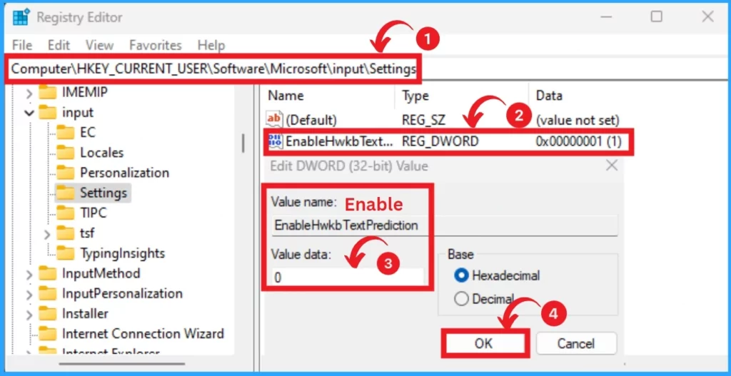 Different Methods to Enable Disable Text Suggestions in Windows 11 - Fig.5