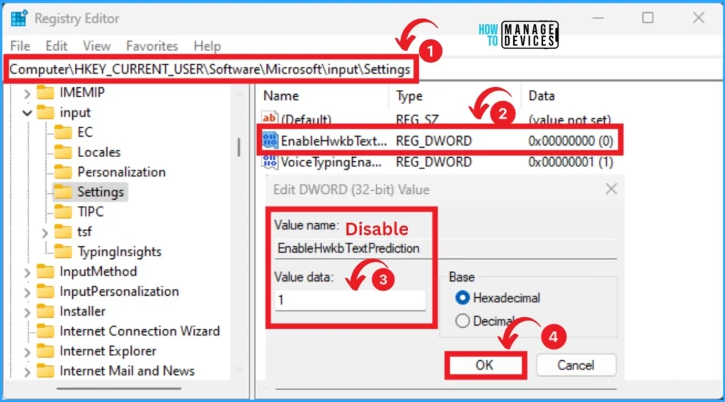 Different Methods to Enable Disable Text Suggestions in Windows 11 - Fig.6