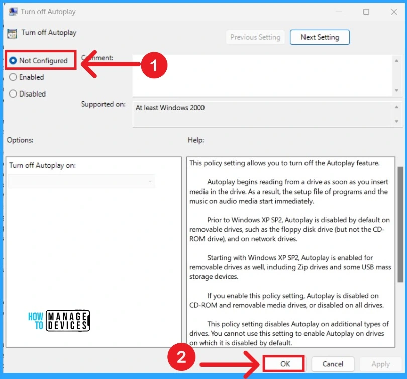 Easy Methods for Enable Disable AutoPlay in Windows 11 - Fig.9
