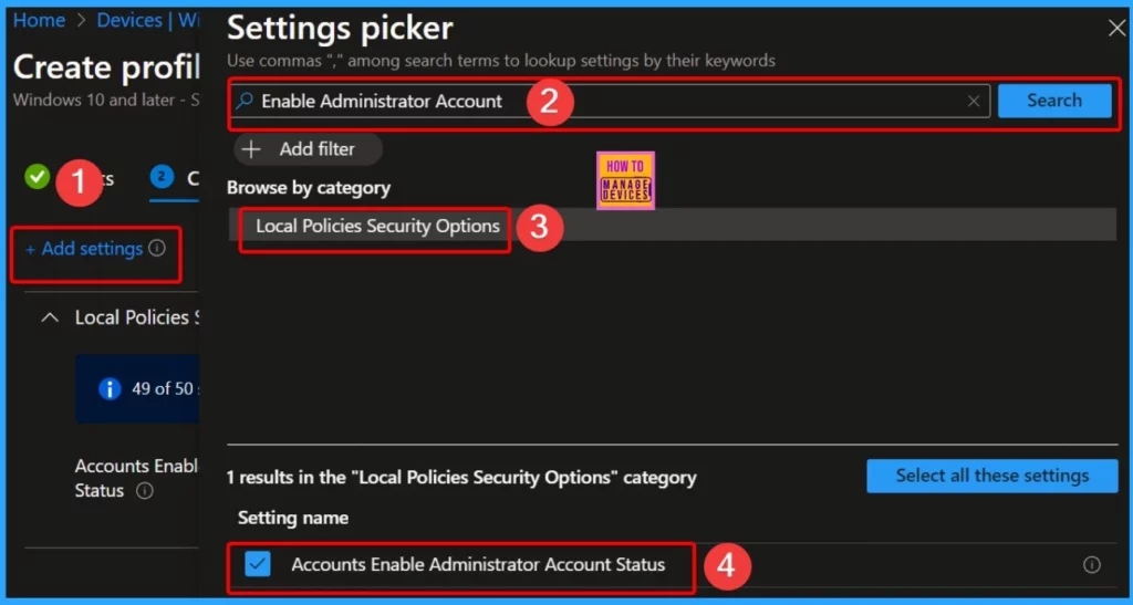 Enable or Disable the Built-in Administrator Account in Windows using Intune Policy 6 Enable or Disable the Built-in Administrator Account in Windows using Intune Policy - Fig.5