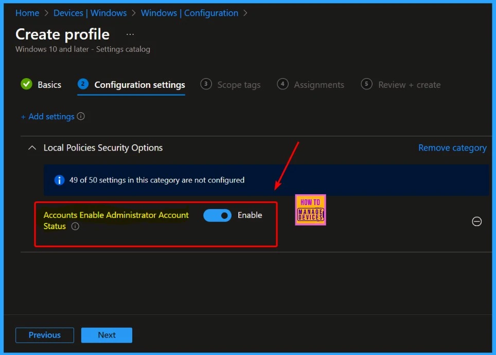 Enable or Disable the Built-in Administrator Account in Windows using Intune Policy 7 Enable or Disable the Built-in Administrator Account in Windows using Intune Policy - Fig.6
