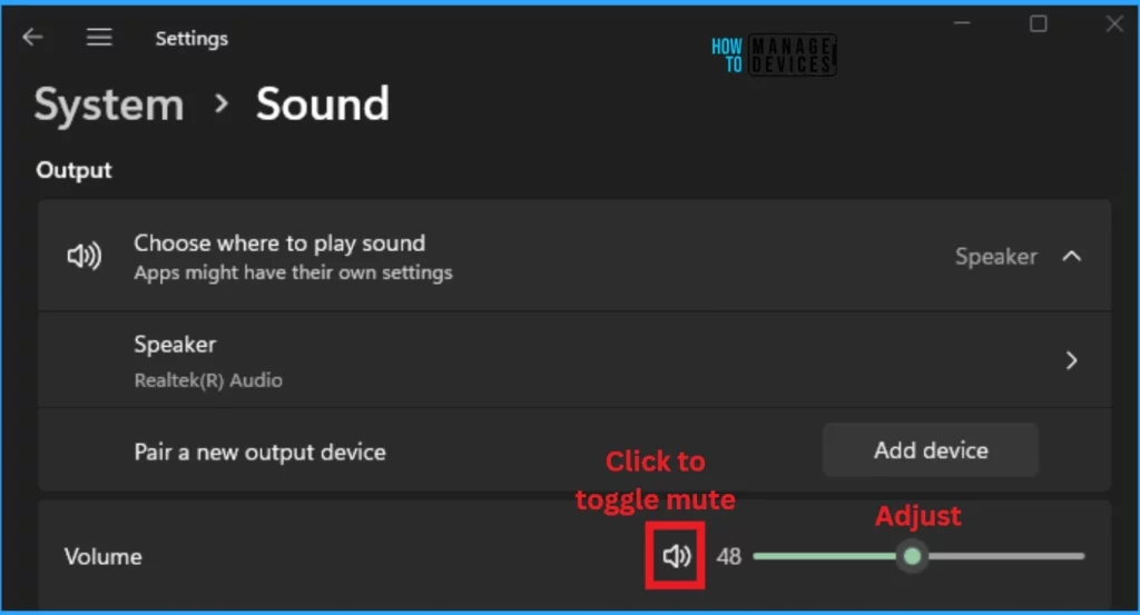 How to Change System and Apps Sound Output Volume Level Volume Mixer in Windows 11 - Fig.6