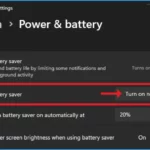 How to Enable or Disable Battery Saver in Windows 11