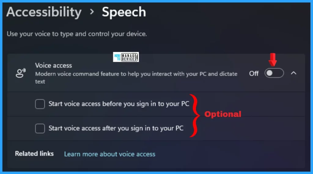 How to Enable or Disable Voice Access in Windows 11 13 How to Enable or Disable Voice Access in Windows 11 - Fig. 13