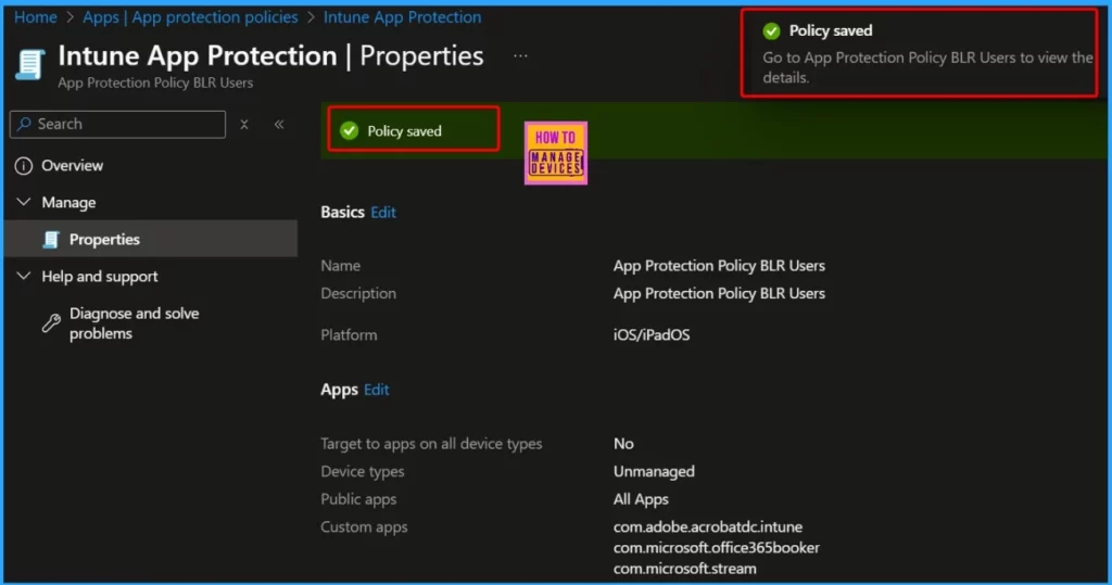 Issue with Microsoft Intune App Protection Policies Not Targeting Newly Added Apps - Fig.5