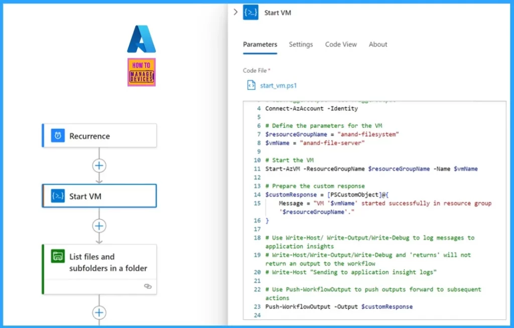New Possibilities with Inline PowerShell in Azure Logic Apps - Fig.5 - Creds to MS