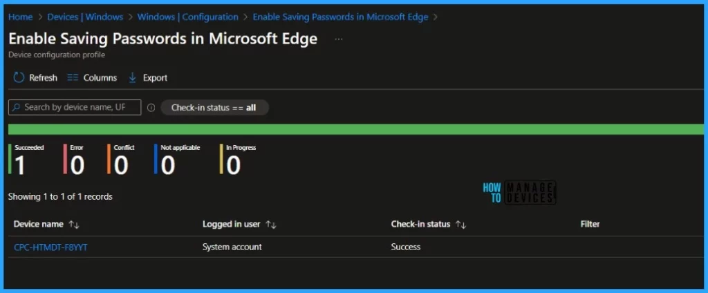 How to Enable Saving Passwords in Microsoft Edge with Intune. Fig 08