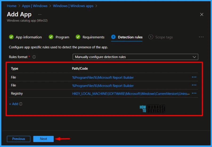 Guide to Install Microsoft SQL Server 2016 Report Builder with Intune Enterprise App Catalog App. Fig 10