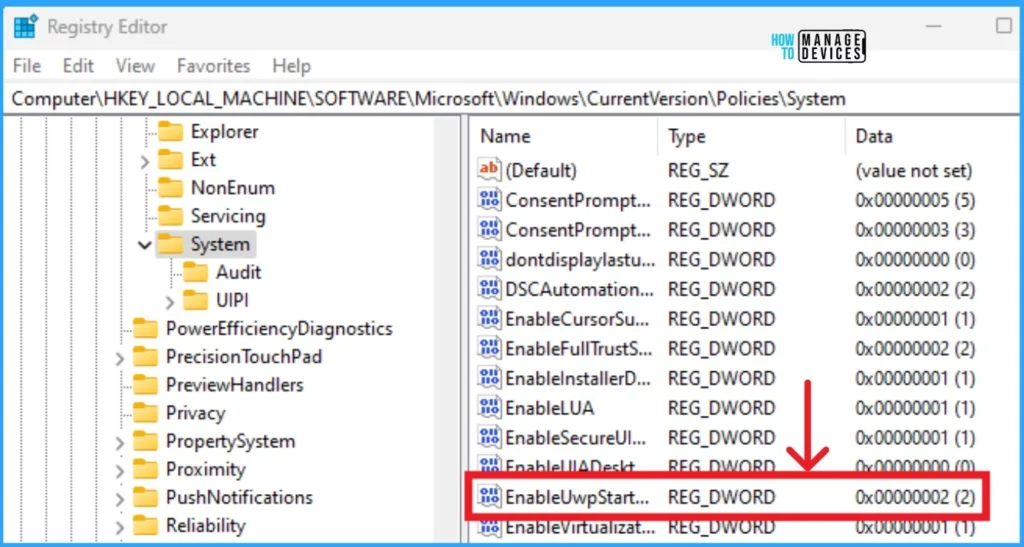 TeamsTfwStartupTask Registry Key is not Roamed with FSLogix ODFC Containers  - Fig.4