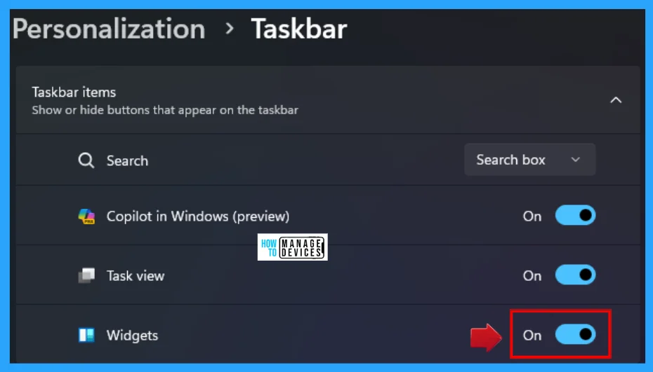 Various Ways to Enable or Disable Widgets Feature in Windows 11 GPO Intune Policy Registry - Fig. 4