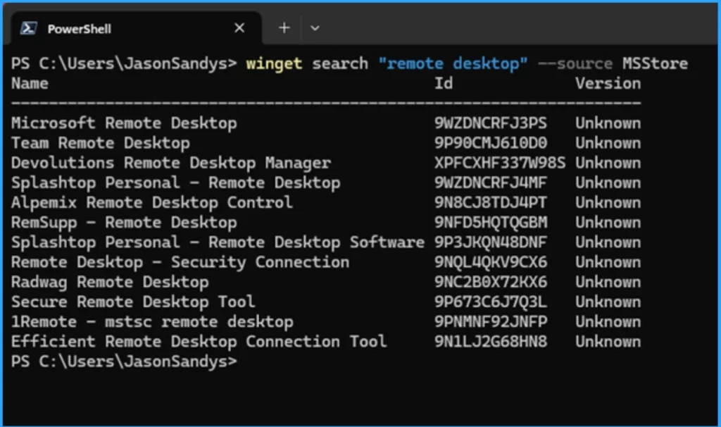 Windows Package Manager Now Supports Downloading Packaged Apps from Microsoft Store and Install using WCD - Fig.2