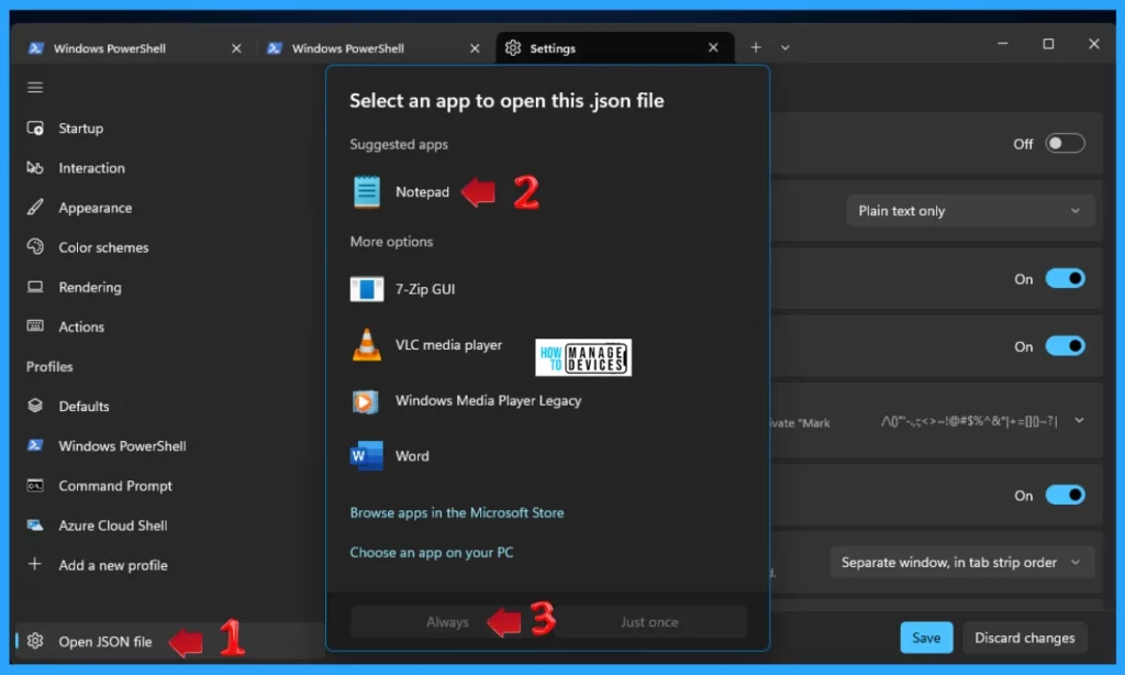 Windows Terminal Allows Turn On or Off the Do You Want to Close All Tabs Prompt in Windows 11 - Fig. 7