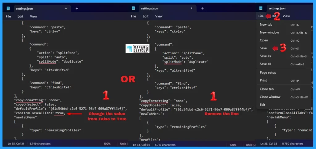 Windows Terminal Allows Turn On or Off the Do You Want to Close All Tabs Prompt in Windows 11 - Fig. 10