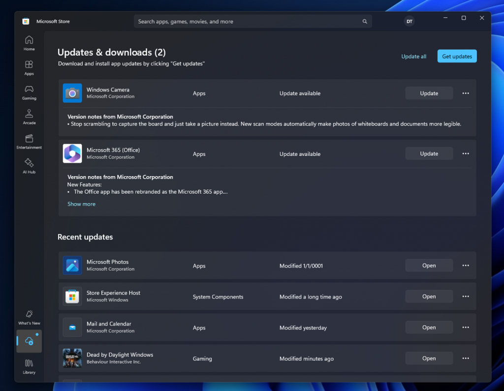 Microsoft Store Update with New Pages for Limited Time Events and Downloads and Updates 5 Microsoft Store Update with New Pages for Limited Time Events and Downloads and Updates-Fig.4 Creds to MS