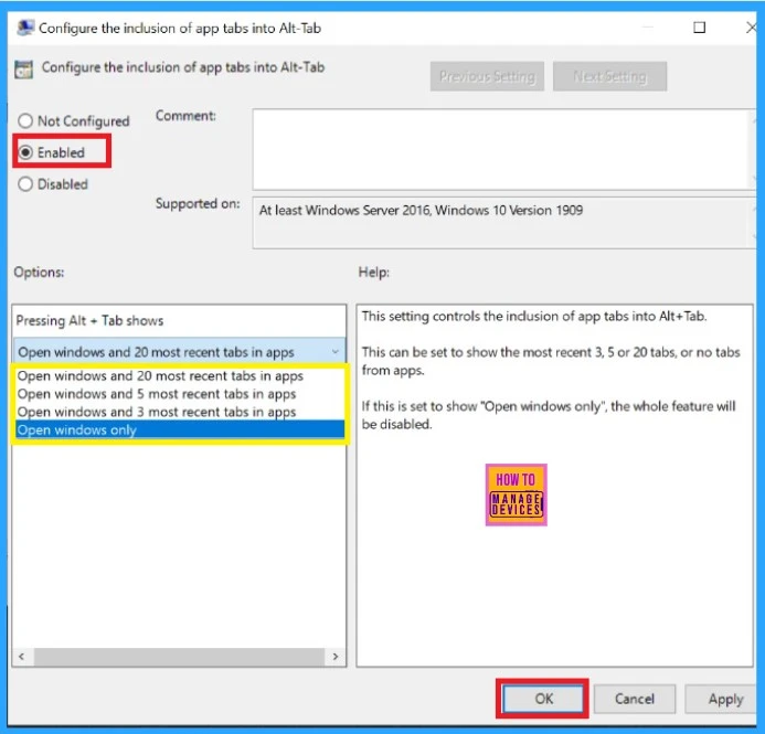 Customize Alt + Tab Keys Behavior to Show the Number of App Tabs such as Notepad Edge Chrome Browsers-Fig.5