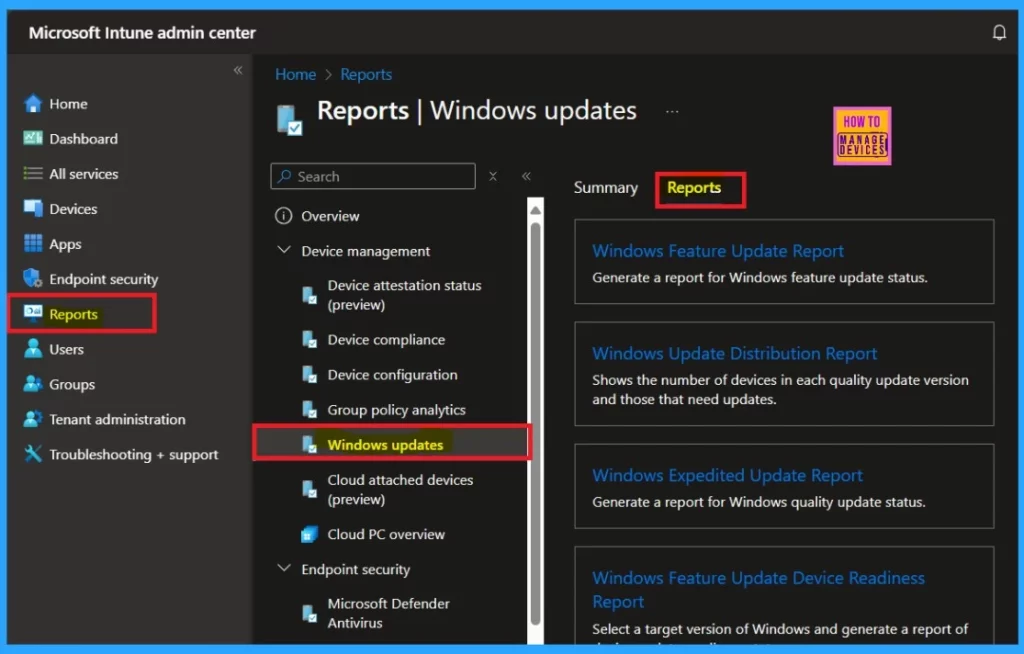 Intune New Alerts DeviceDiagnosticDataNotReceived and MinimumOSBuildNotMet to help Troubleshooting -Fig.1