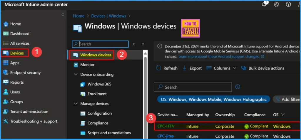 Best way Intune to Stop Sending New Policy Updates to Windows Devices - Fig.2
