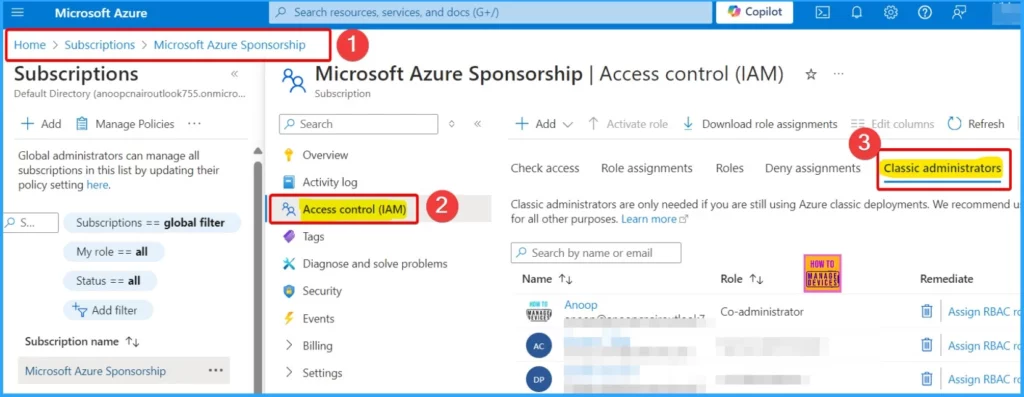 Azure Classic Administrators will be Deprecated on 31st August 2024 Crucial to Convert to Azure RBAC Roles 4 Azure Classic Administrators will be Deprecated on 31st August 2024 Crucial to Convert to Azure RBAC Roles - Fig.2