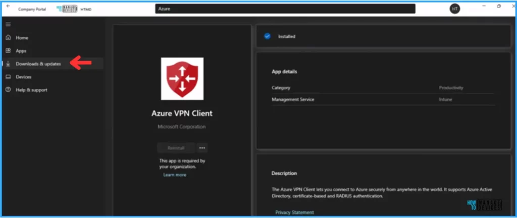 Easy Guide to Deploy Azure VPN Client Microsoft Store App Using Intune. Fig. 11