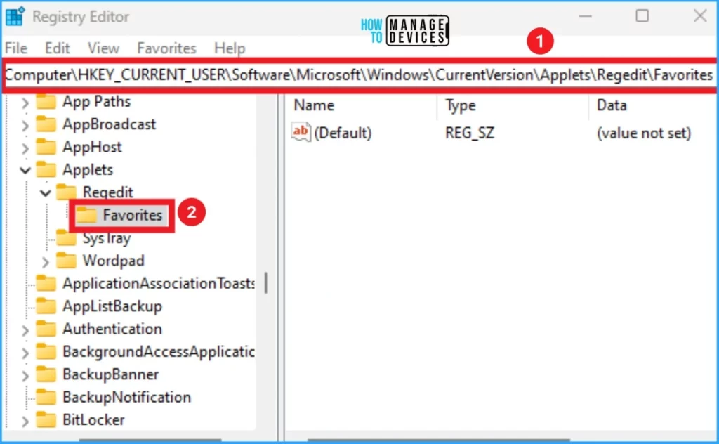 Add or Remove Favorites in Registry Editor in Windows 11 | Do you want to Make Quick Registry Edits? 3 Easy Methods to Add or Remove Favorites in Registry Editor in Windows 11 - Fig.2