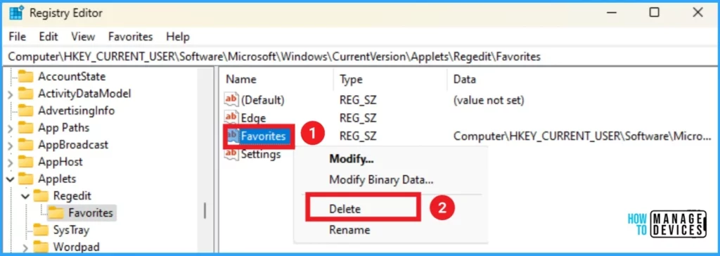 Add or Remove Favorites in Registry Editor in Windows 11 | Do you want to Make Quick Registry Edits? 9 Easy Methods to Add or Remove Favorites in Registry Editor in Windows 11 - Fig.9