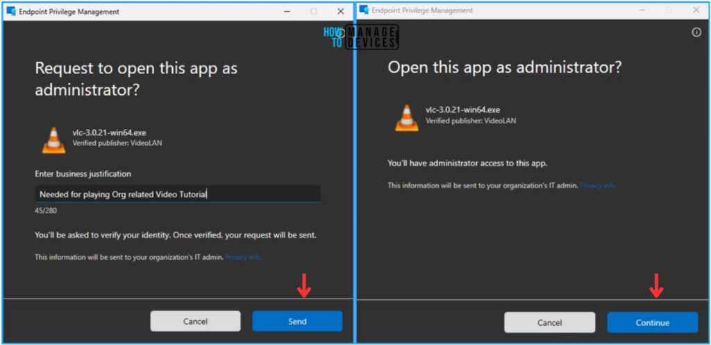 How to Configure Support Approved EPM Elevation as Administrator using Intune Policy for Normal Users. Fig. 10