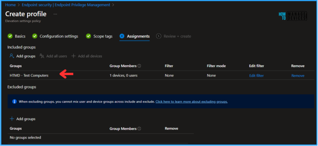 How to Configure Support Approved EPM Elevation as Administrator using Intune Policy for Normal Users. Fig. 7