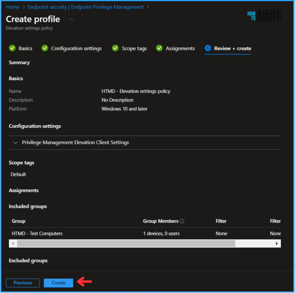 How to Configure Support Approved EPM Elevation as Administrator using Intune Policy for Normal Users. Fig. 8