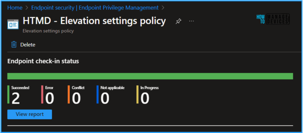 How to Configure Support Approved EPM Elevation as Administrator using Intune Policy for Normal Users. Fig. 9