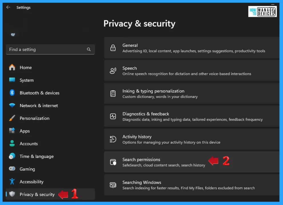 How to Turn On or Off Cloud Content Search in Windows 11 using Registry GPO Intune Policies - Fig.2