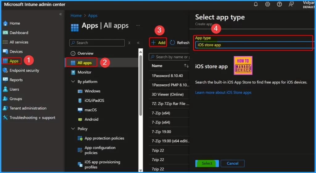 Fix Intune is Unable to Uninstall Apps Installed from Apple App Store Issue - Fig.1