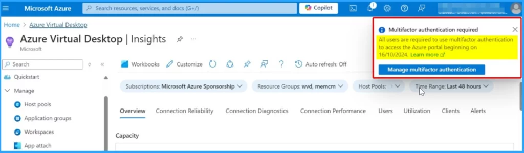 Disable MFA option for Microsoft Azure Entra and Intune Admin Centers is not available starting 15 October 2024 - Fig.4