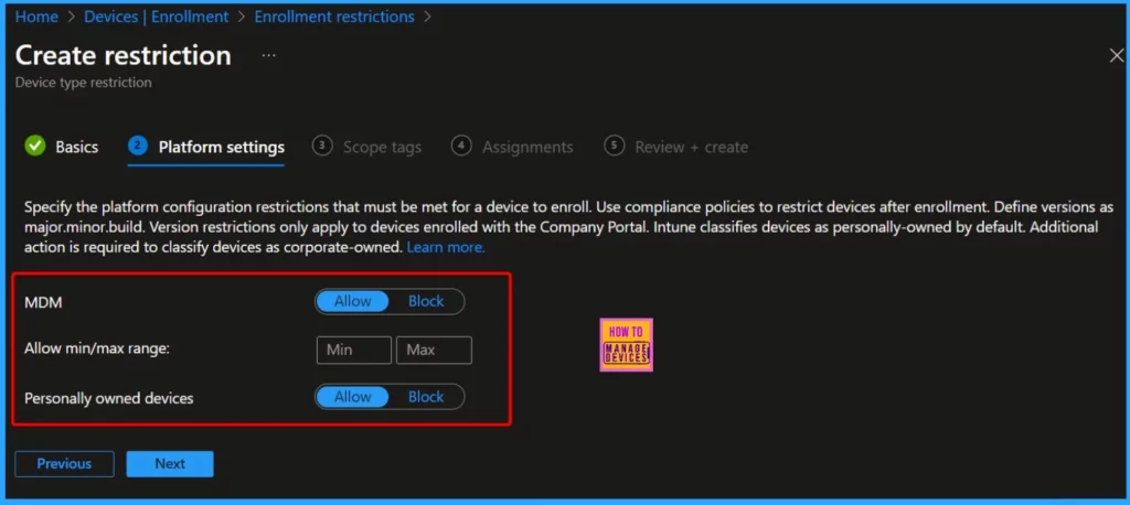 Unsupported Versions of iOS iPadOS MacOS Devices for Intune | Minimum Supported Versions 16 and 13 - Fig.2