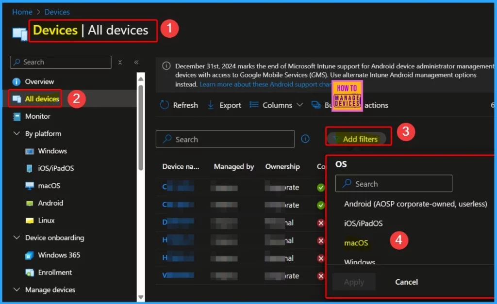 Unsupported Versions of iOS iPadOS MacOS Devices for Intune | Minimum Supported Versions 16 and 13 - Fig.5