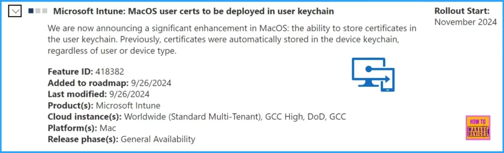 MacOS Certificates can now be Stored in User Keychain using Intune - Fig.2