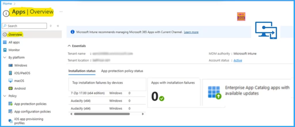 New Update Button is Available for Intune Enterprise Application Management to Update Catalog Apps  - Fig.1 - Creds to MS