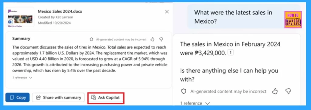 OneDrive with New Experience in Document Libraries and Create New Files from Templates using Copilot - Fig.4 (Image credited to MS)